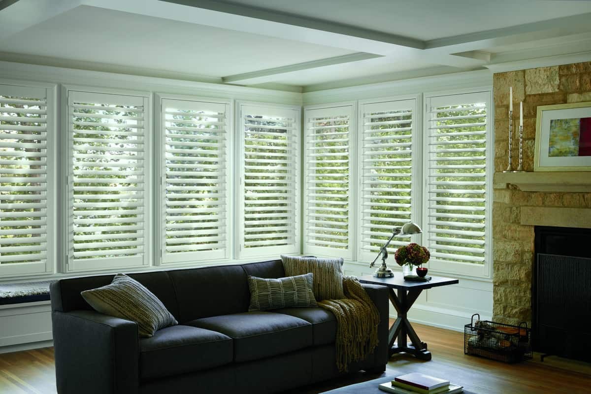 Hunter Douglas Newstyle® Hybrid Shutters to withstand your high-energy home near Rochester New York.